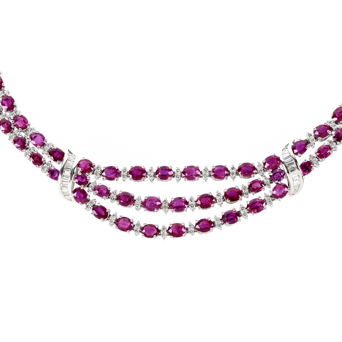 Ruby, Diamond and 18K Necklace