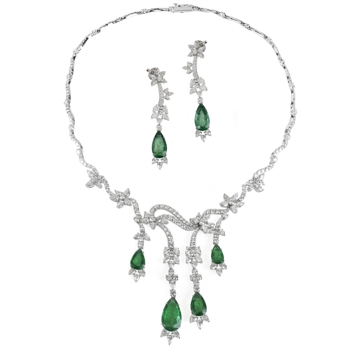 Emerald, Diamond and 18K Suite