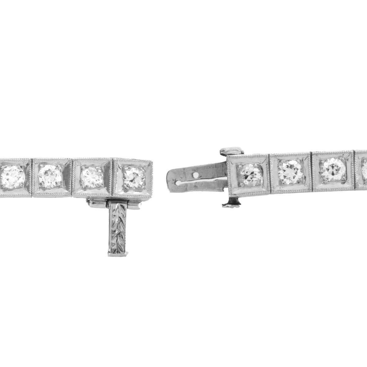 Art Deco Diamond and Platinum Bracelet