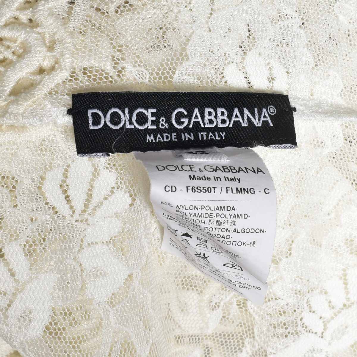 Dolce & Gabbana White Lace Dress