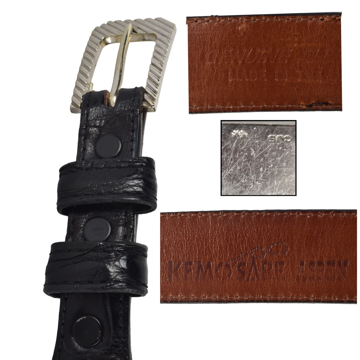 14k Belt Buckle & Alligator Belt