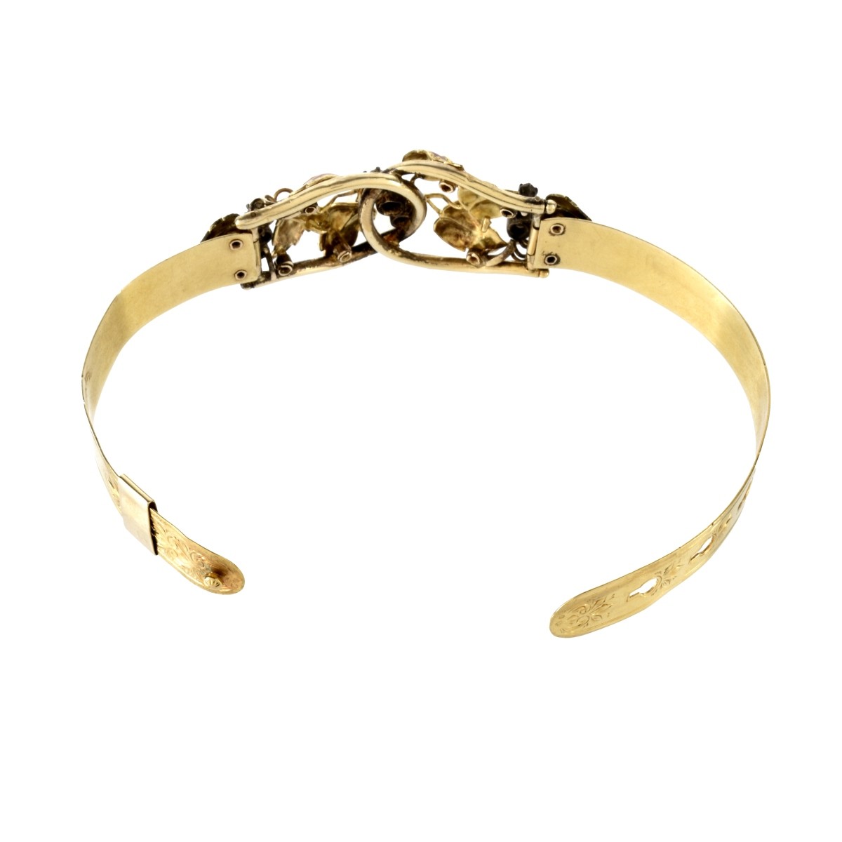 Diamond, Enamel and 18K Bracelet