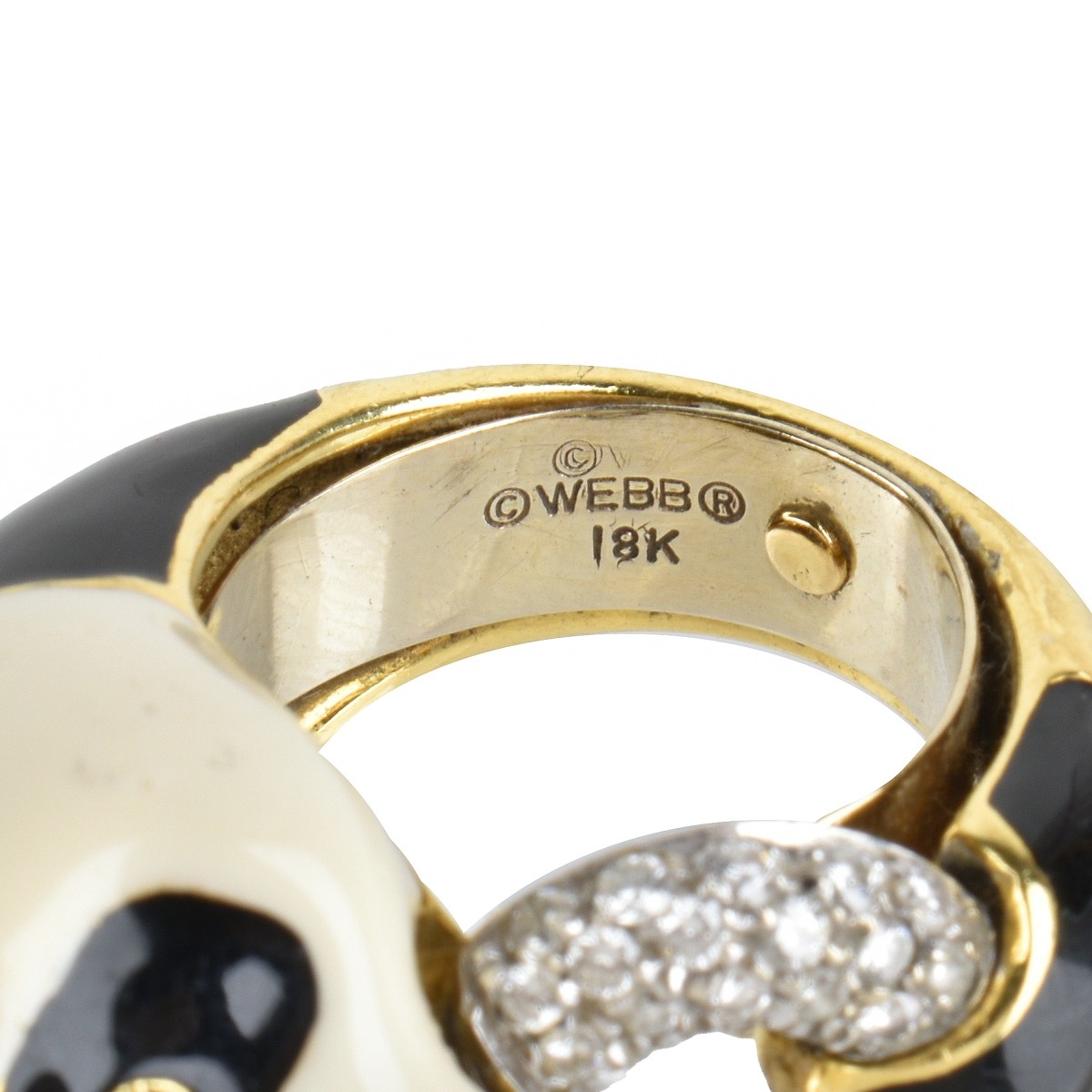 David Webb Panda Ring