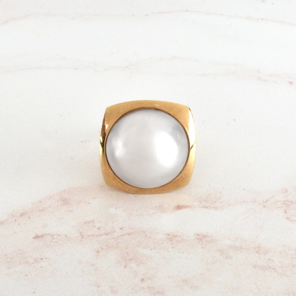 Pearl and 14K Ring