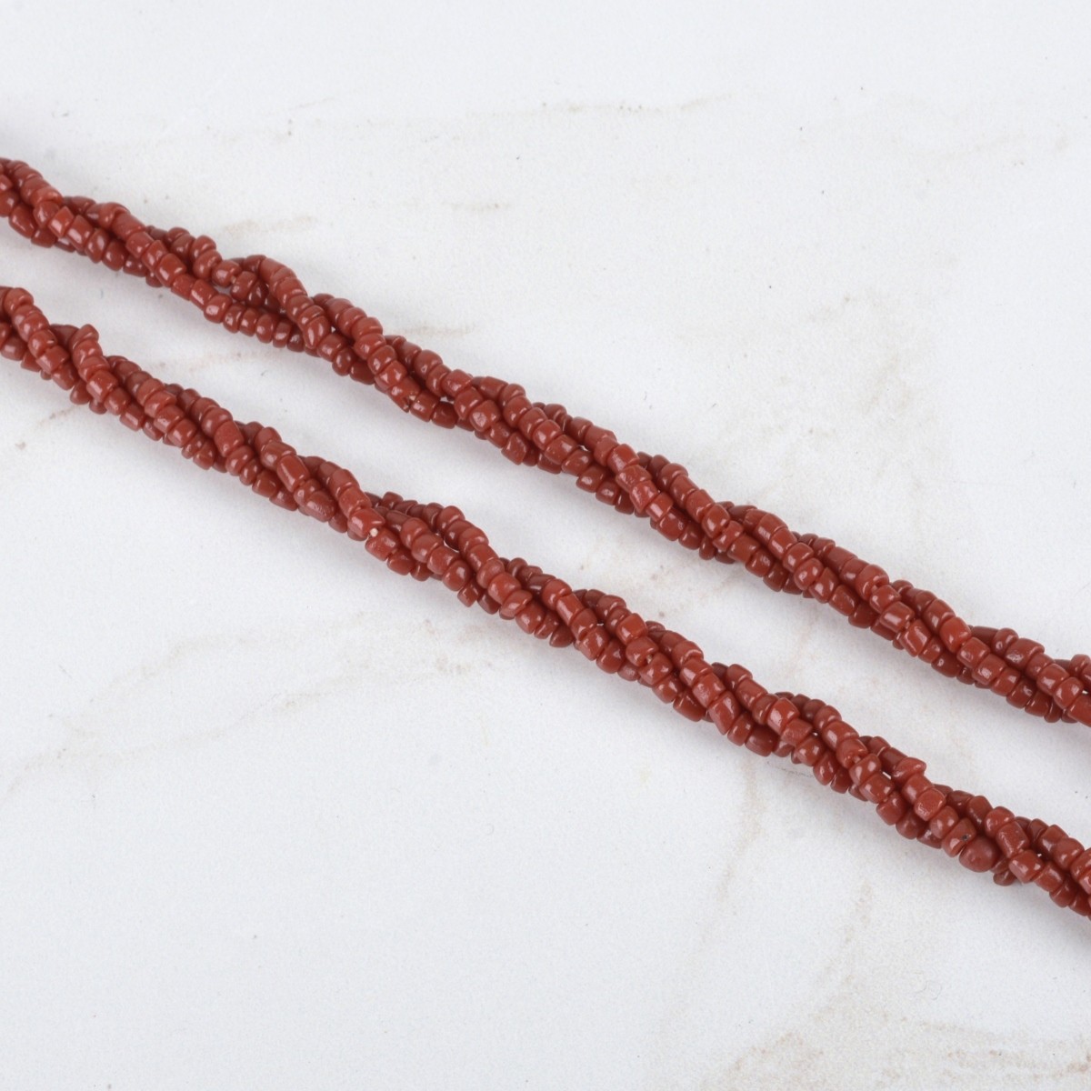 Pearl Bracelet and Coral Necklace