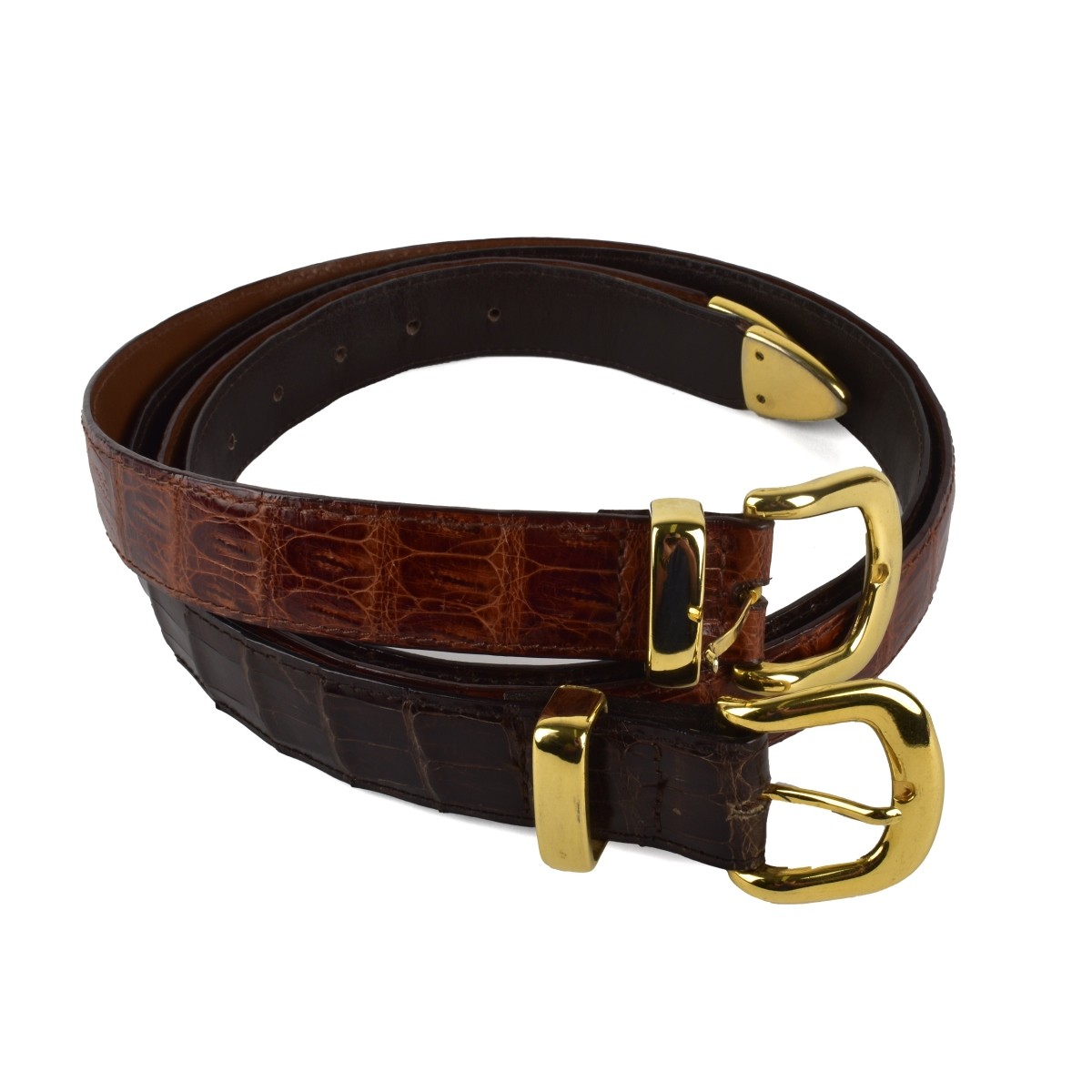 2 Marco Evani Belts Crocodile