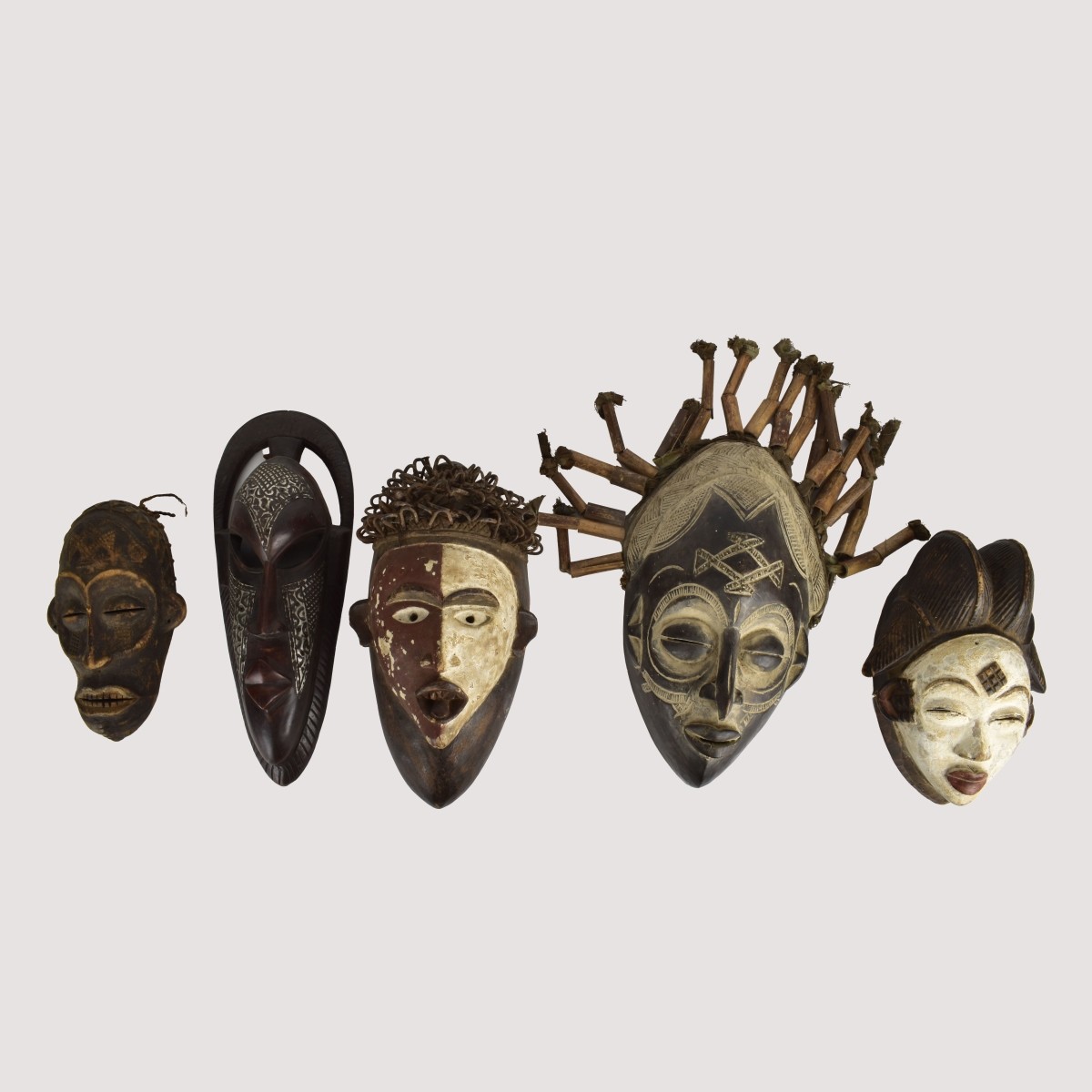 Five African Masks