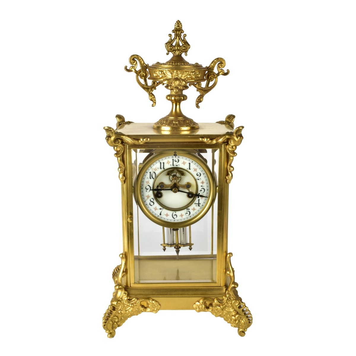 Waterbury Gilt Bronze Clock