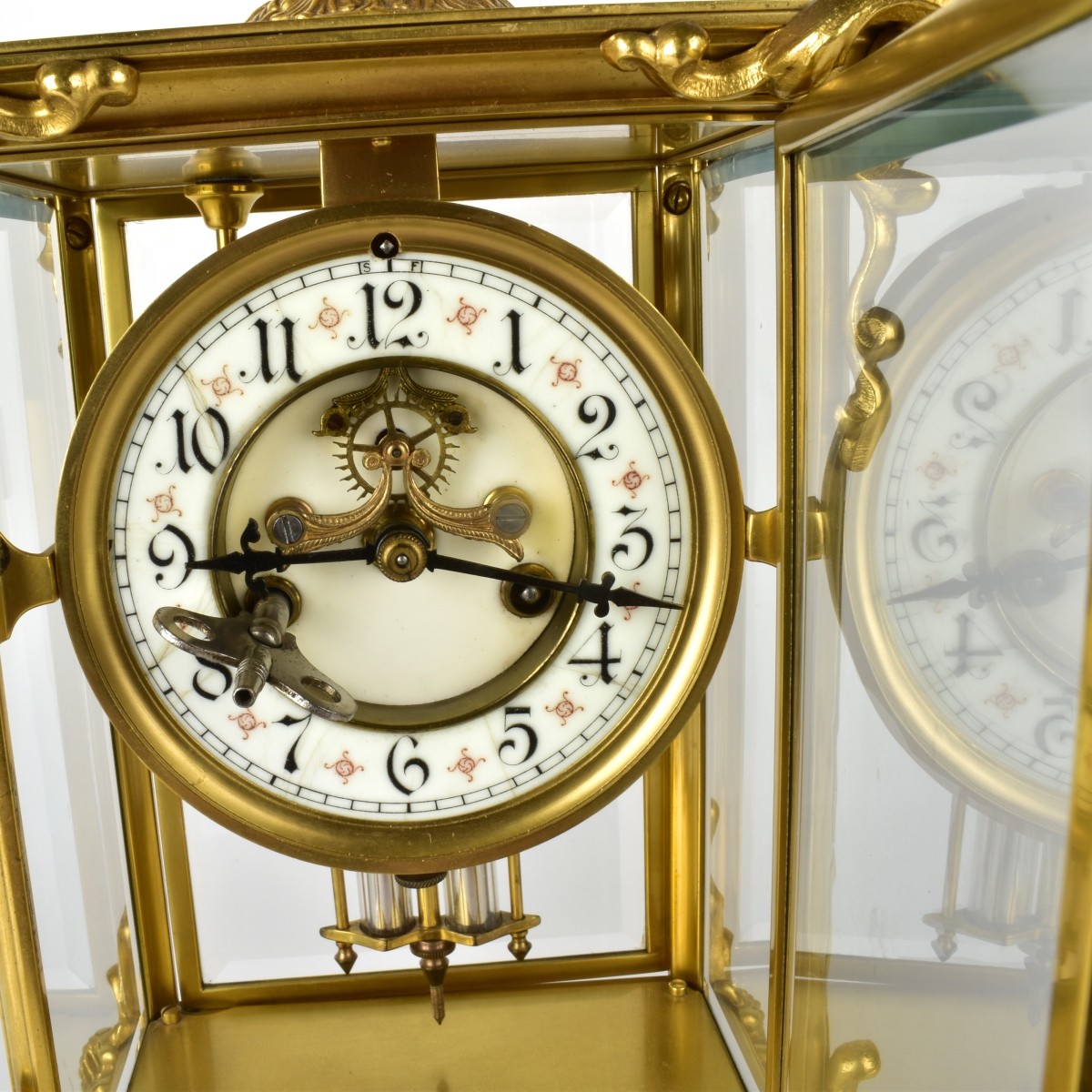 Waterbury Gilt Bronze Clock