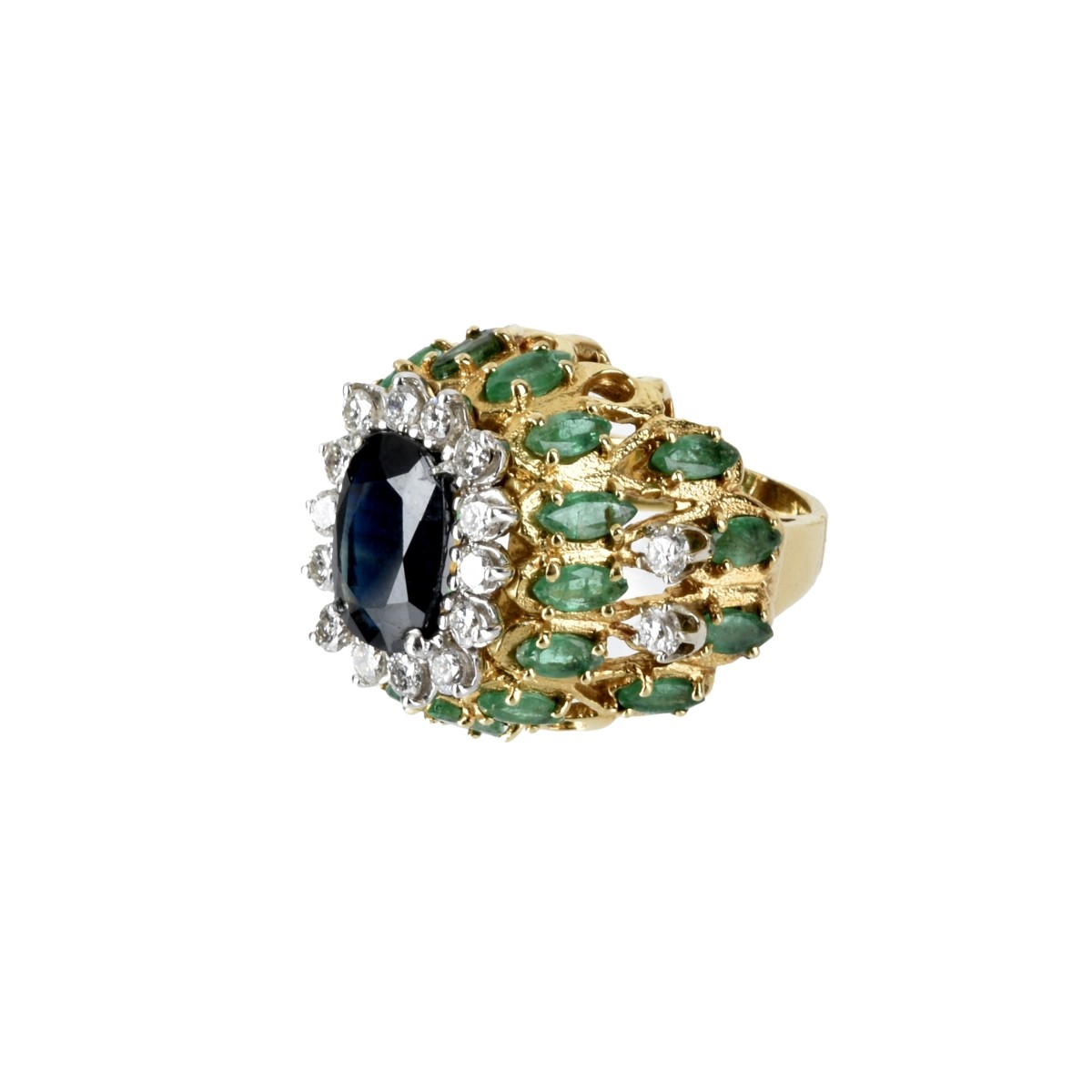 Gemstone and 18K Ring