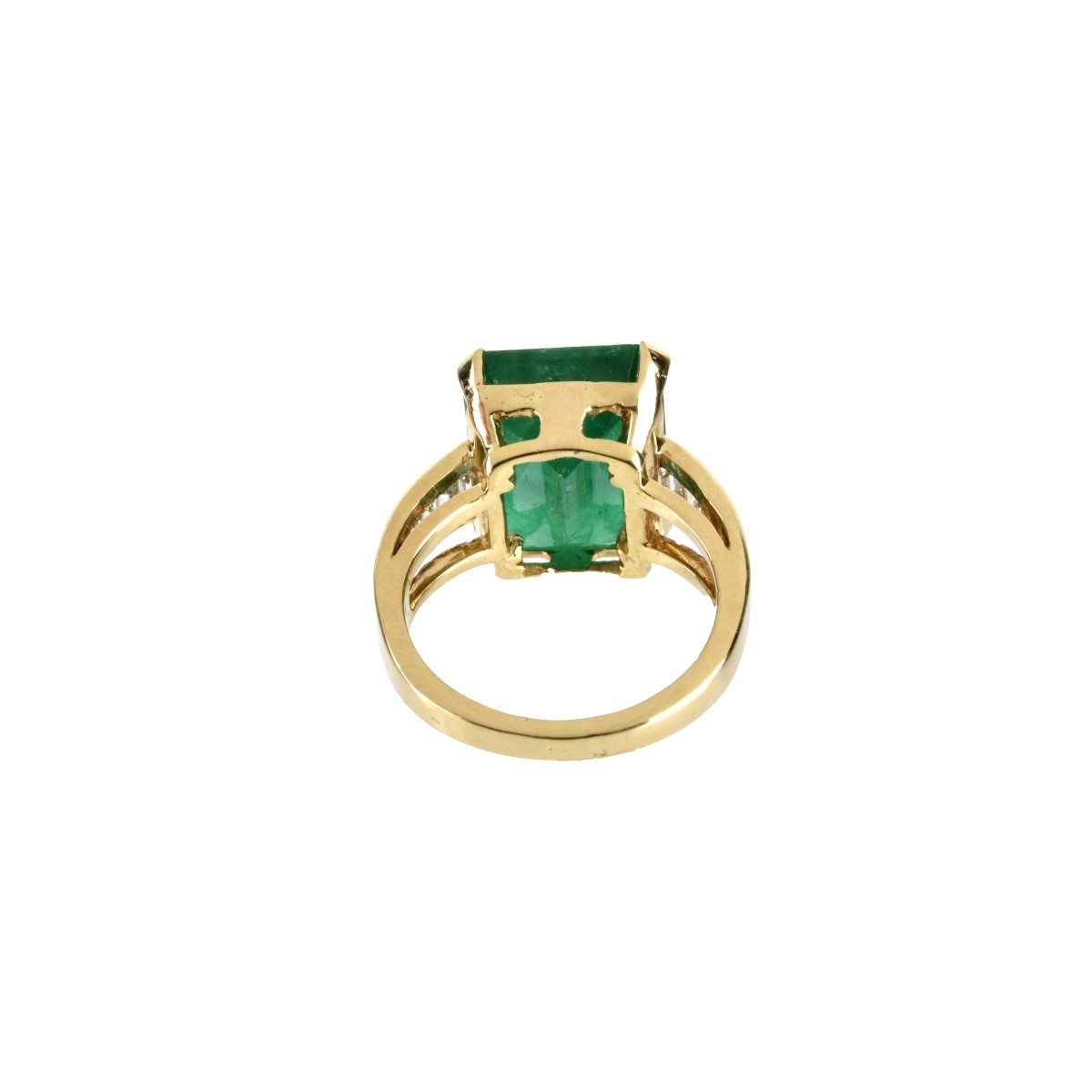 GIA Emerald, Diamond and 18K Ring