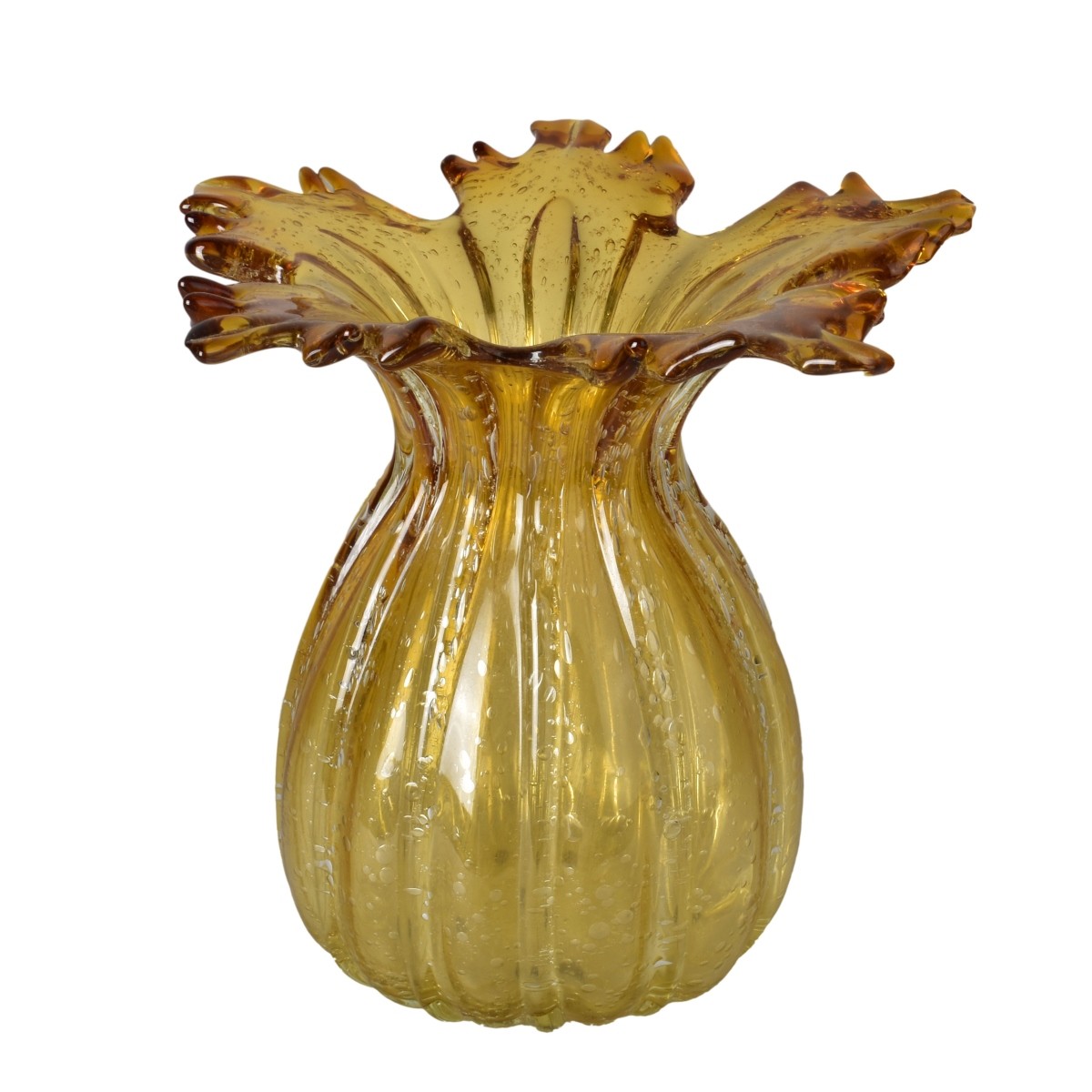 Vintage Hand Blown Glass Vase