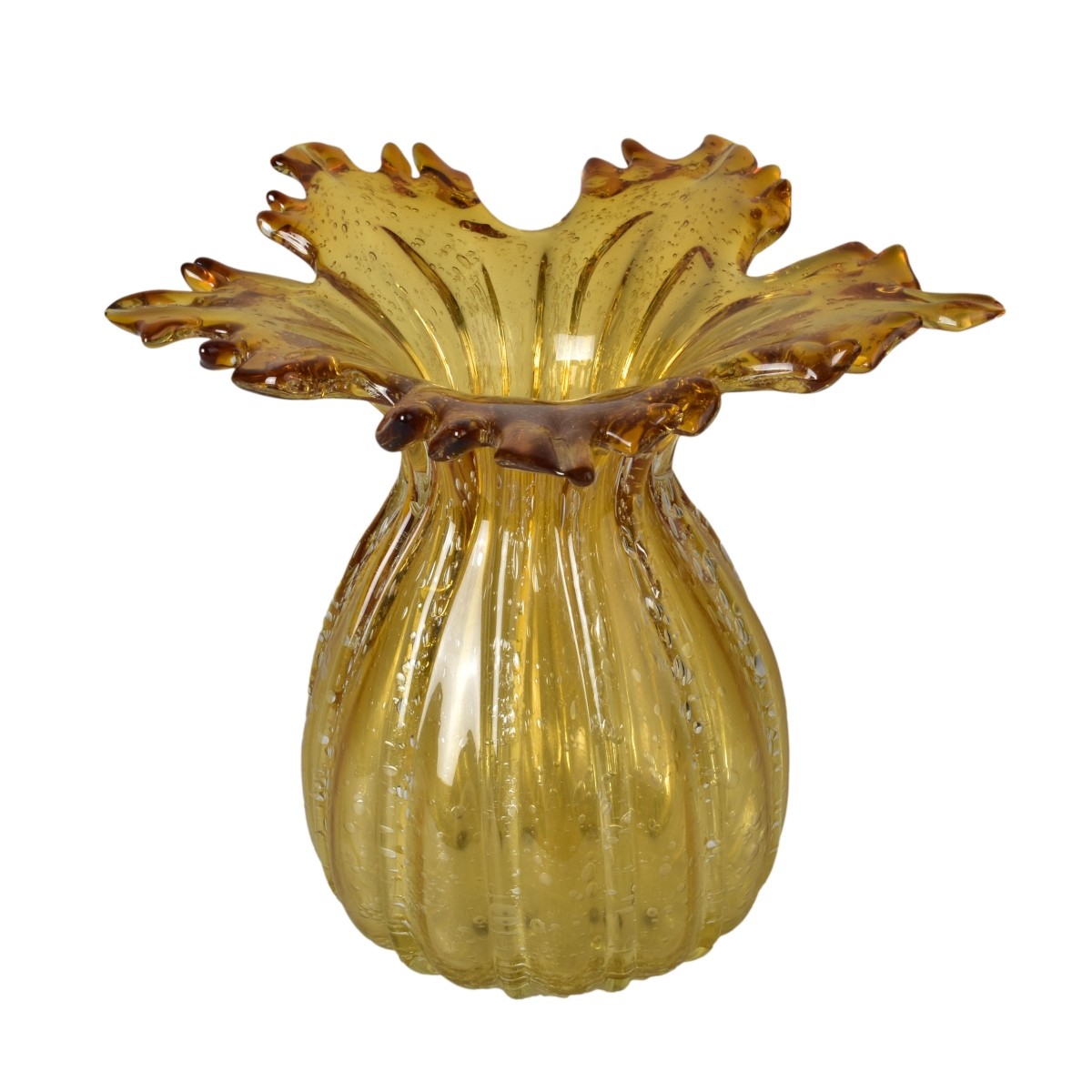 Vintage Hand Blown Glass Vase