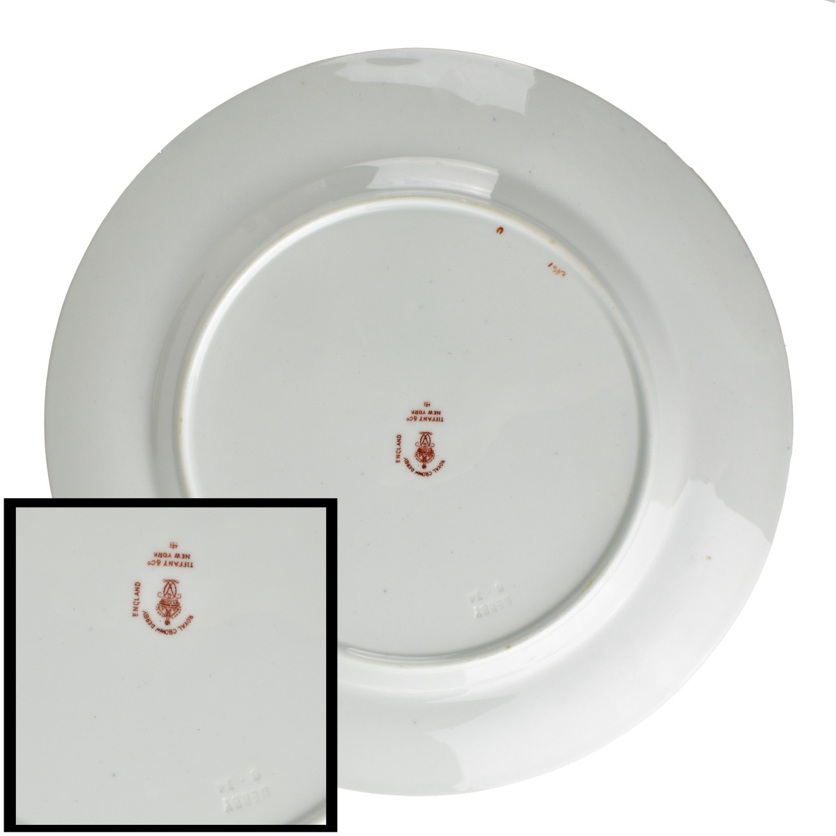 Tiffany & Co for Royal Crown Derby Plates