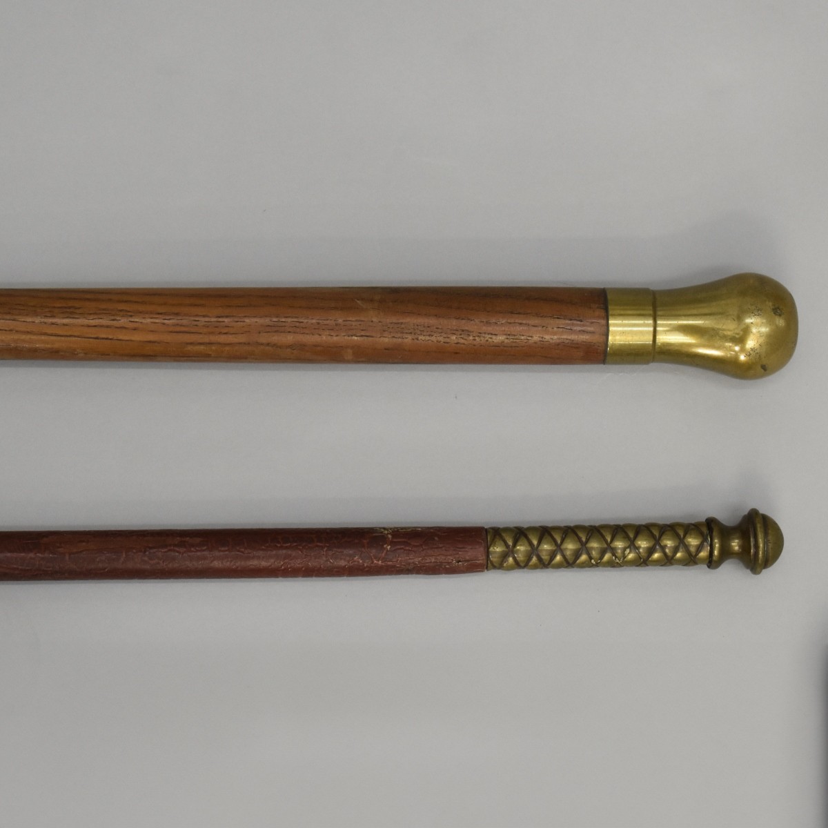 Three Vintage Wooden Walking Sticks