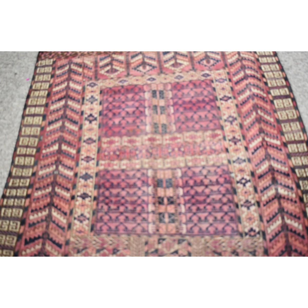 Semi Antique Turkmen Wool Rug