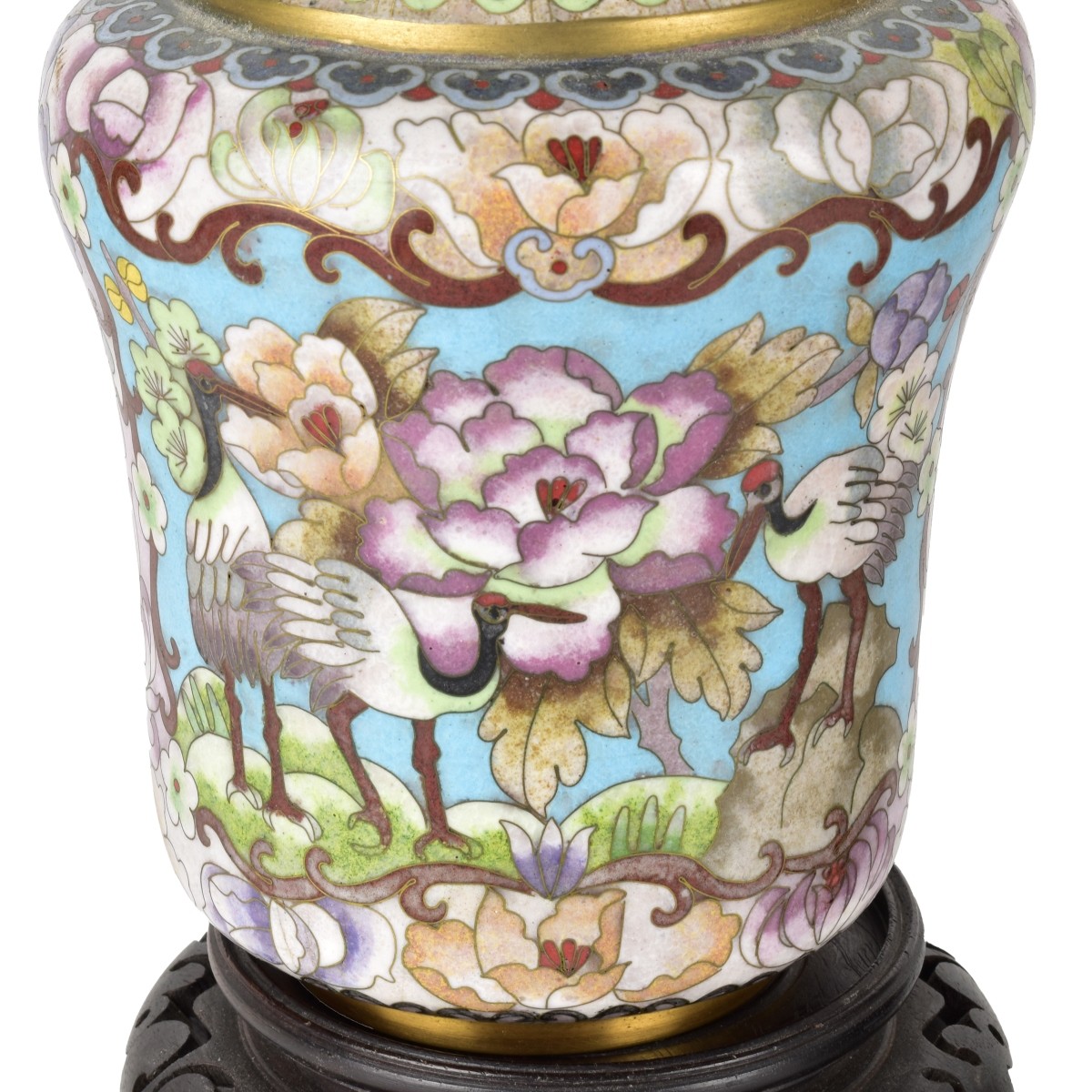 Pr Chinese Cloisonne Vases