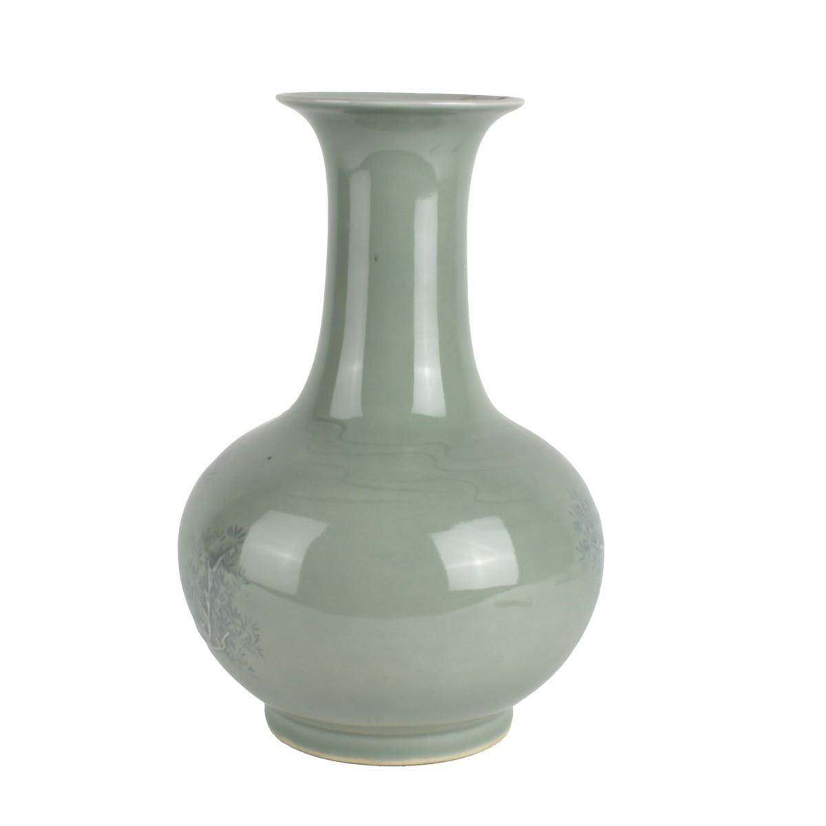 Chinese Celadon Crain Vase