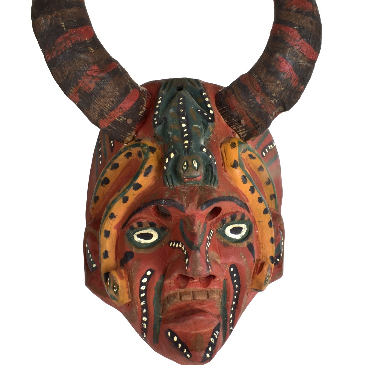 Two Vintage Mexican Folk Masks