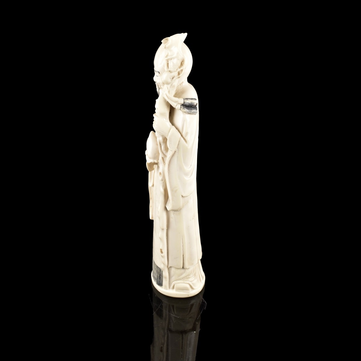 Chinese Carved Wise Man Figurine