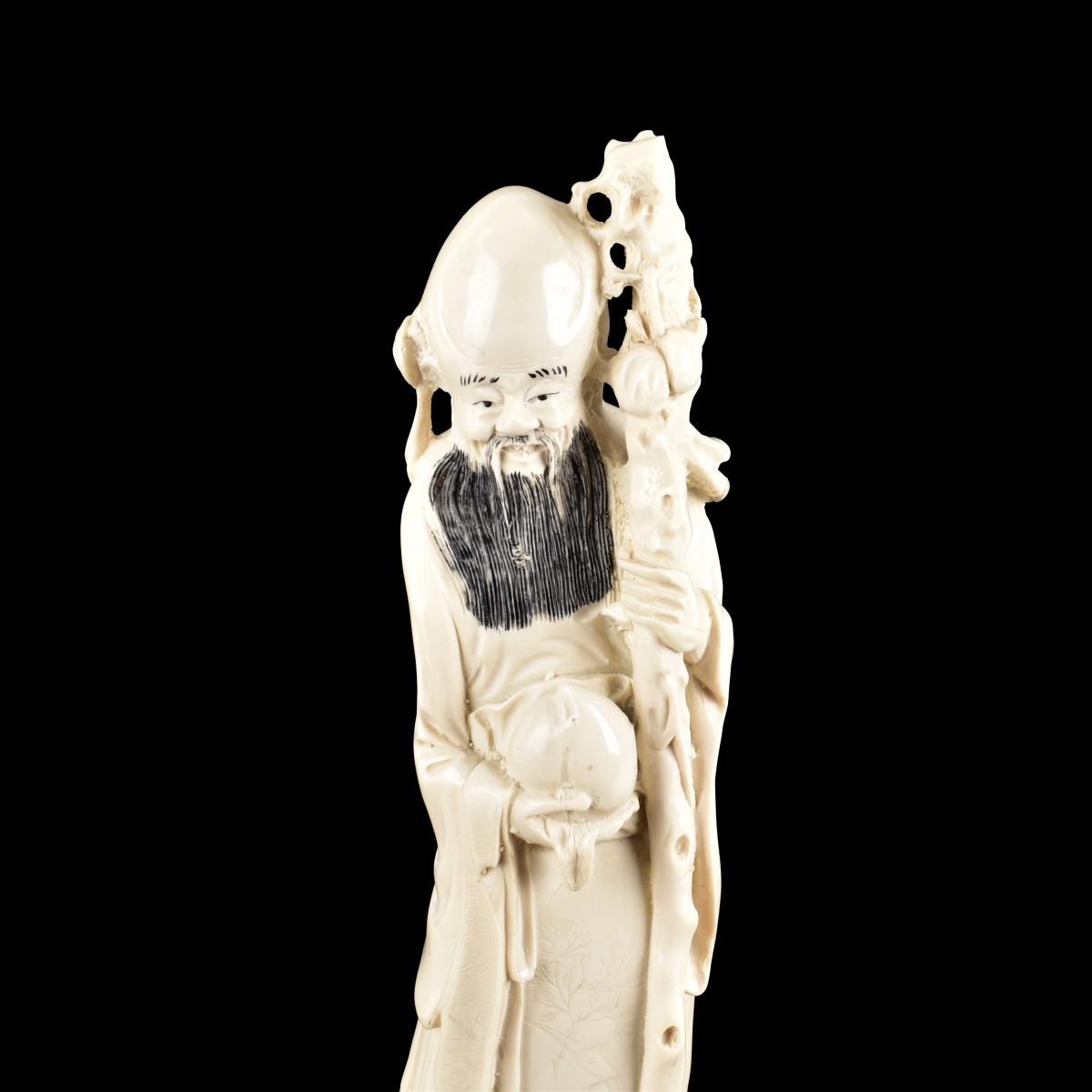 Chinese Carved Wise Man Figurine