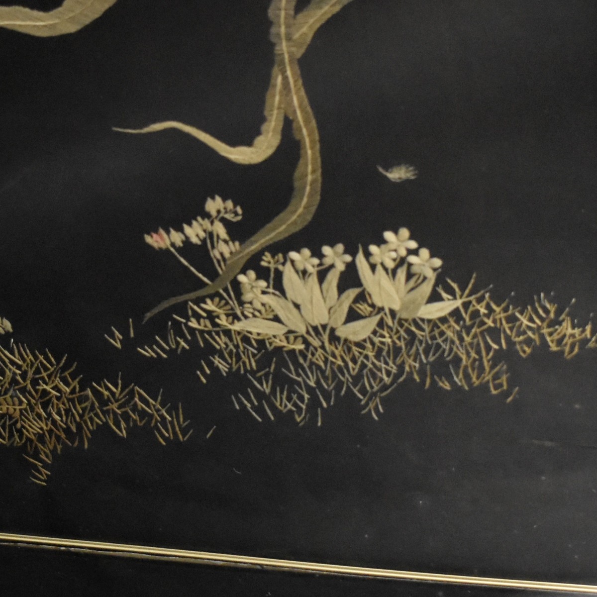 19th C. Japanese Silk Embroidered Panels