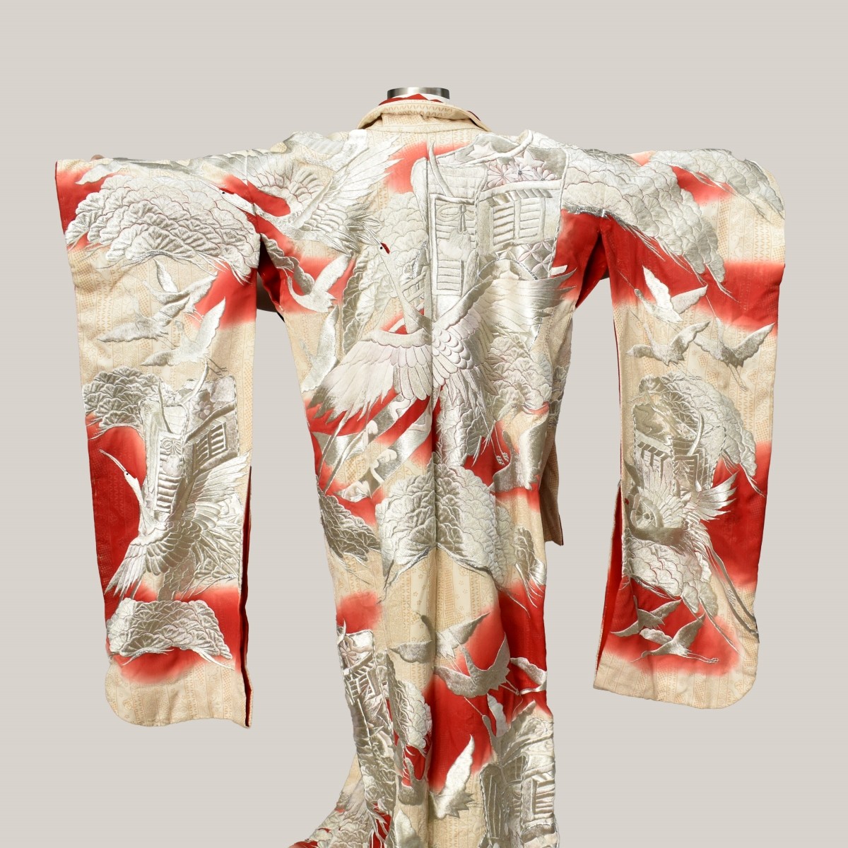 Antique Japanese Silk Embroidered Kimono