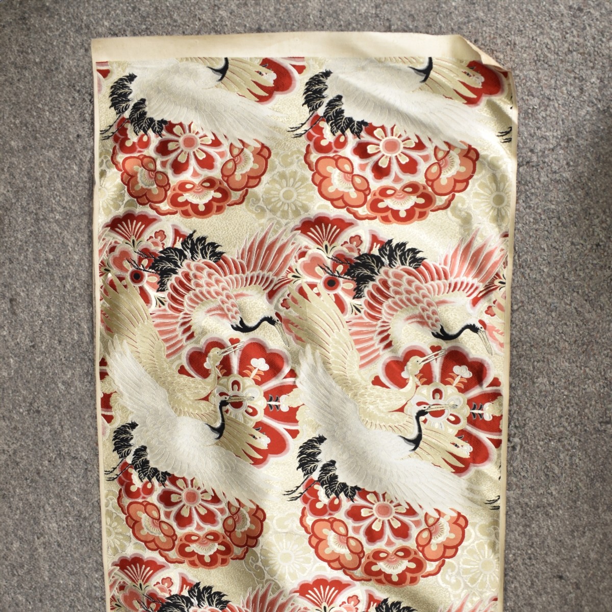 Antique Japanese Brocade Fabric Roll