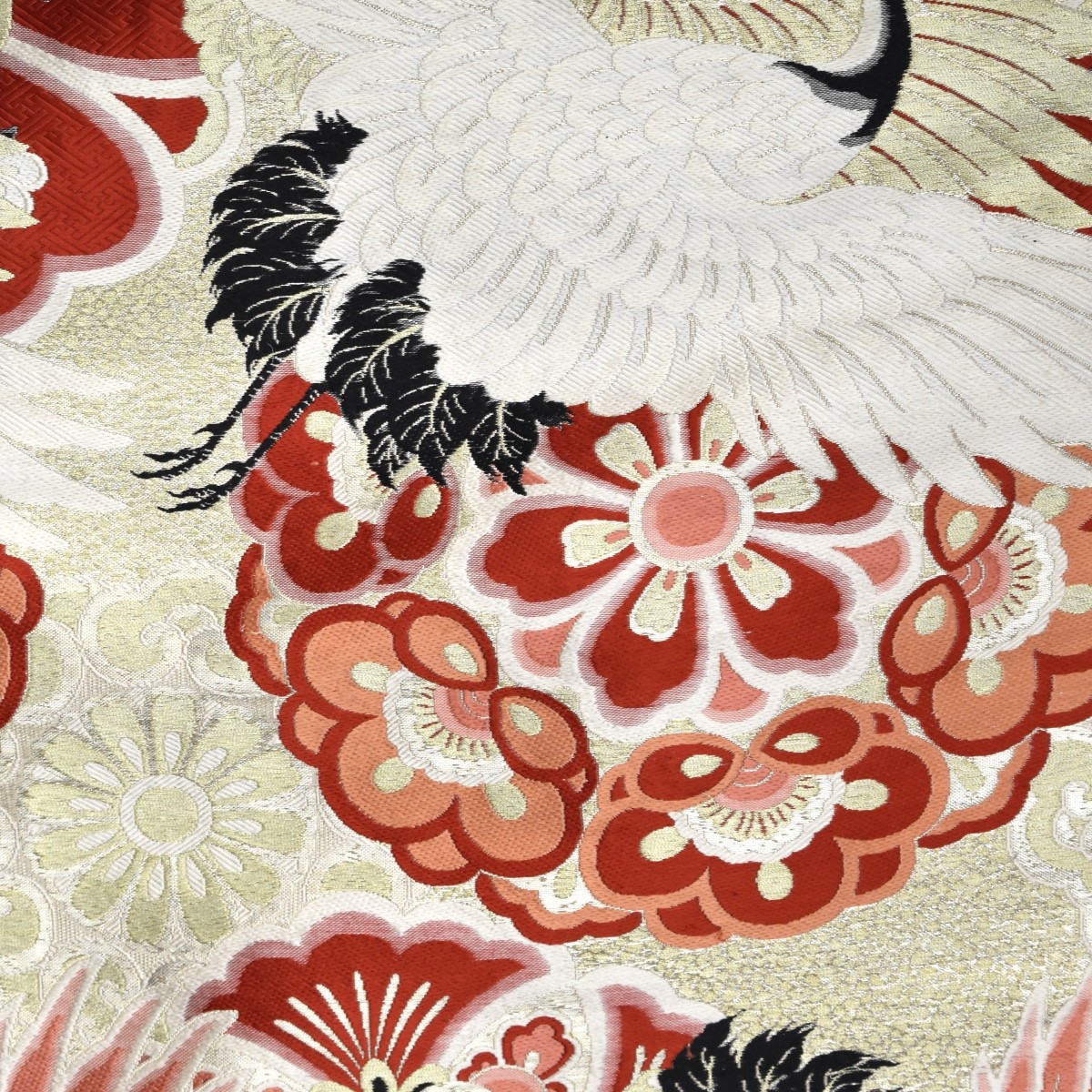 Antique Japanese Brocade Fabric Roll