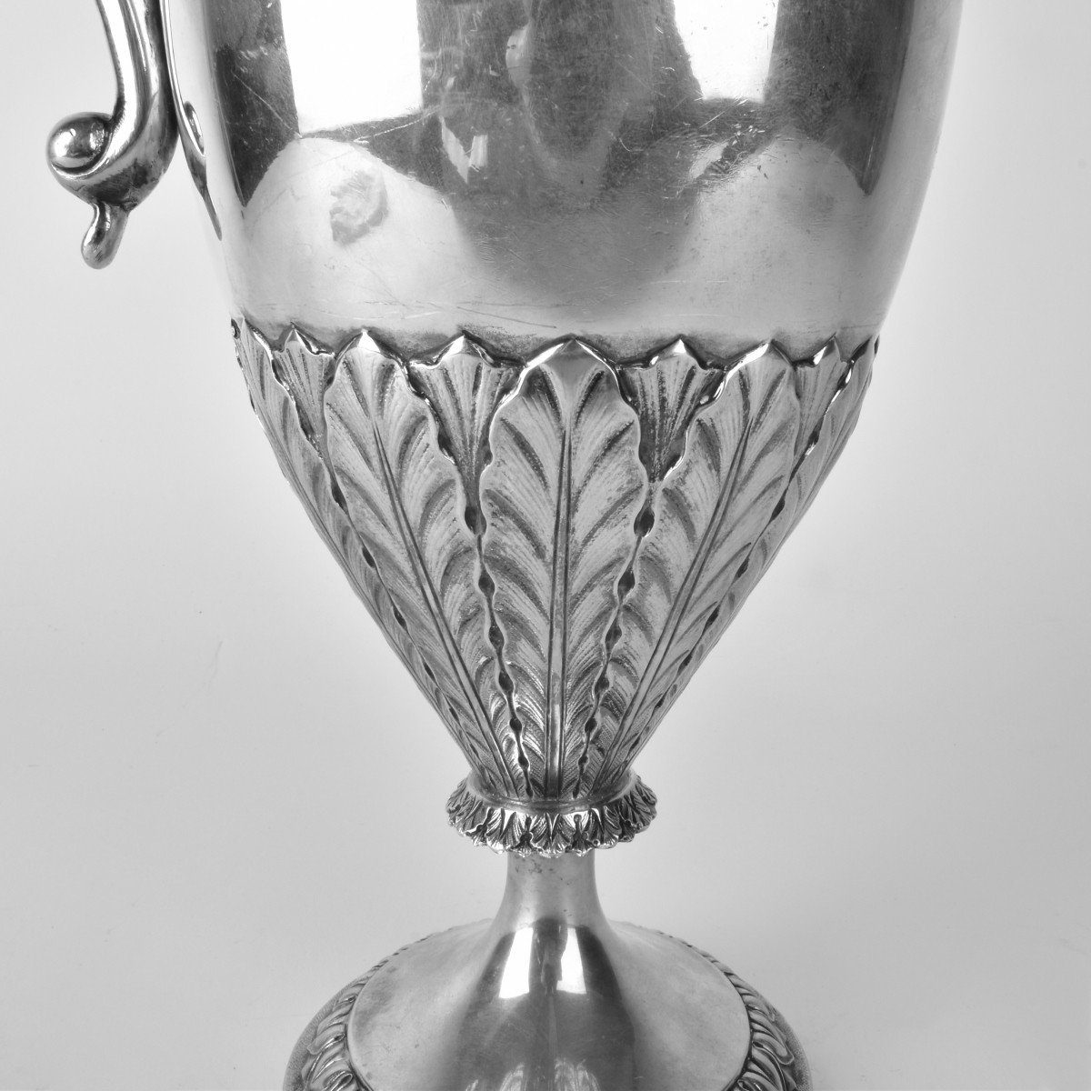 Large Italian 800 Silver Ewer by Luigi Genazzi