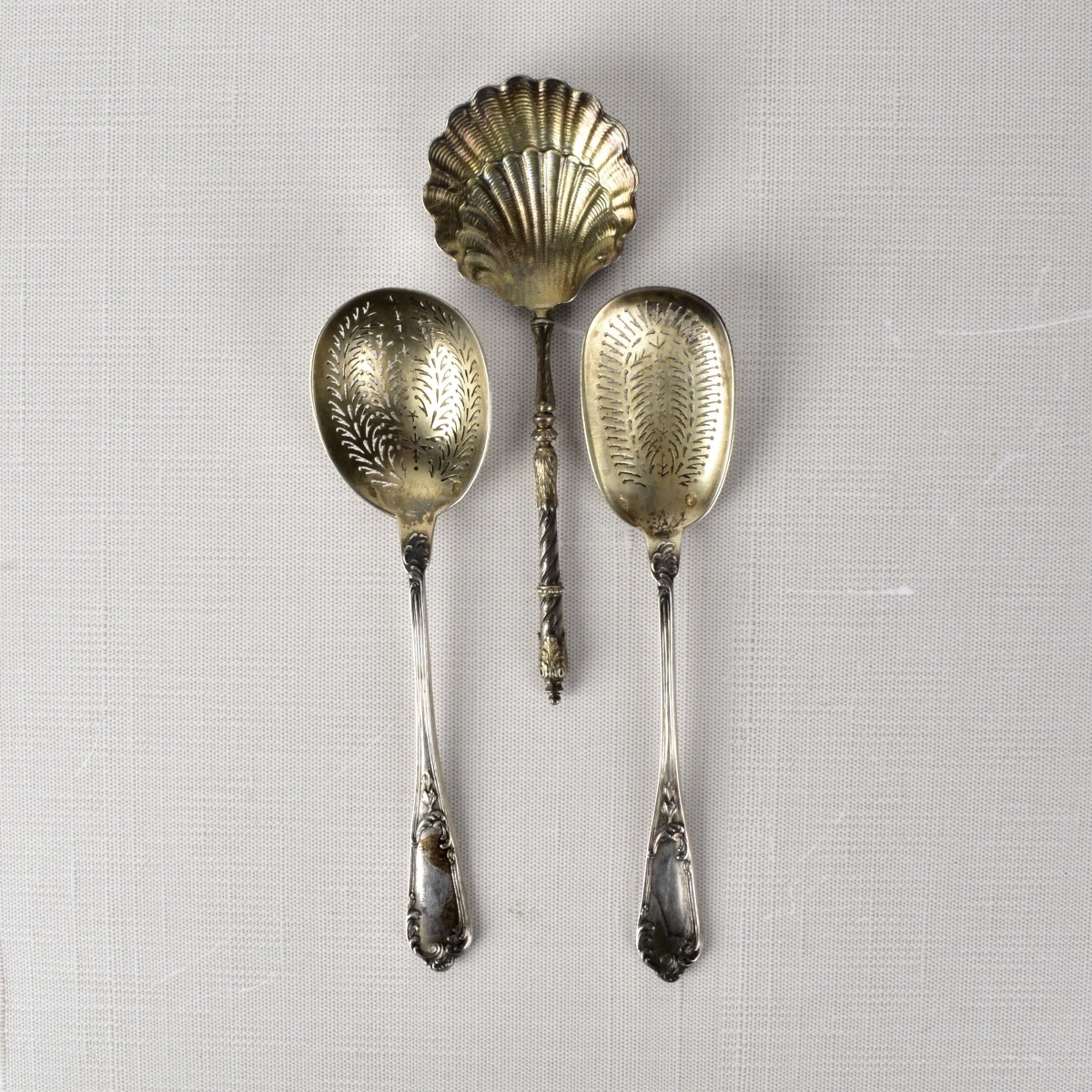 Antique Silver and Silver Handle Tableware