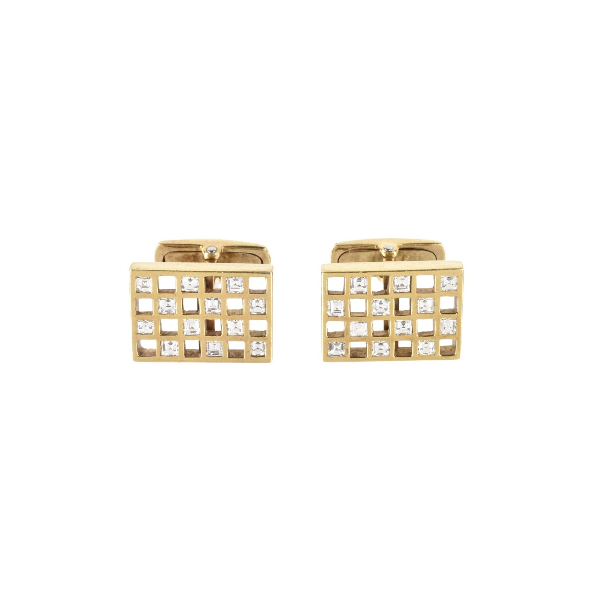 Diamond and 18K Cufflinks