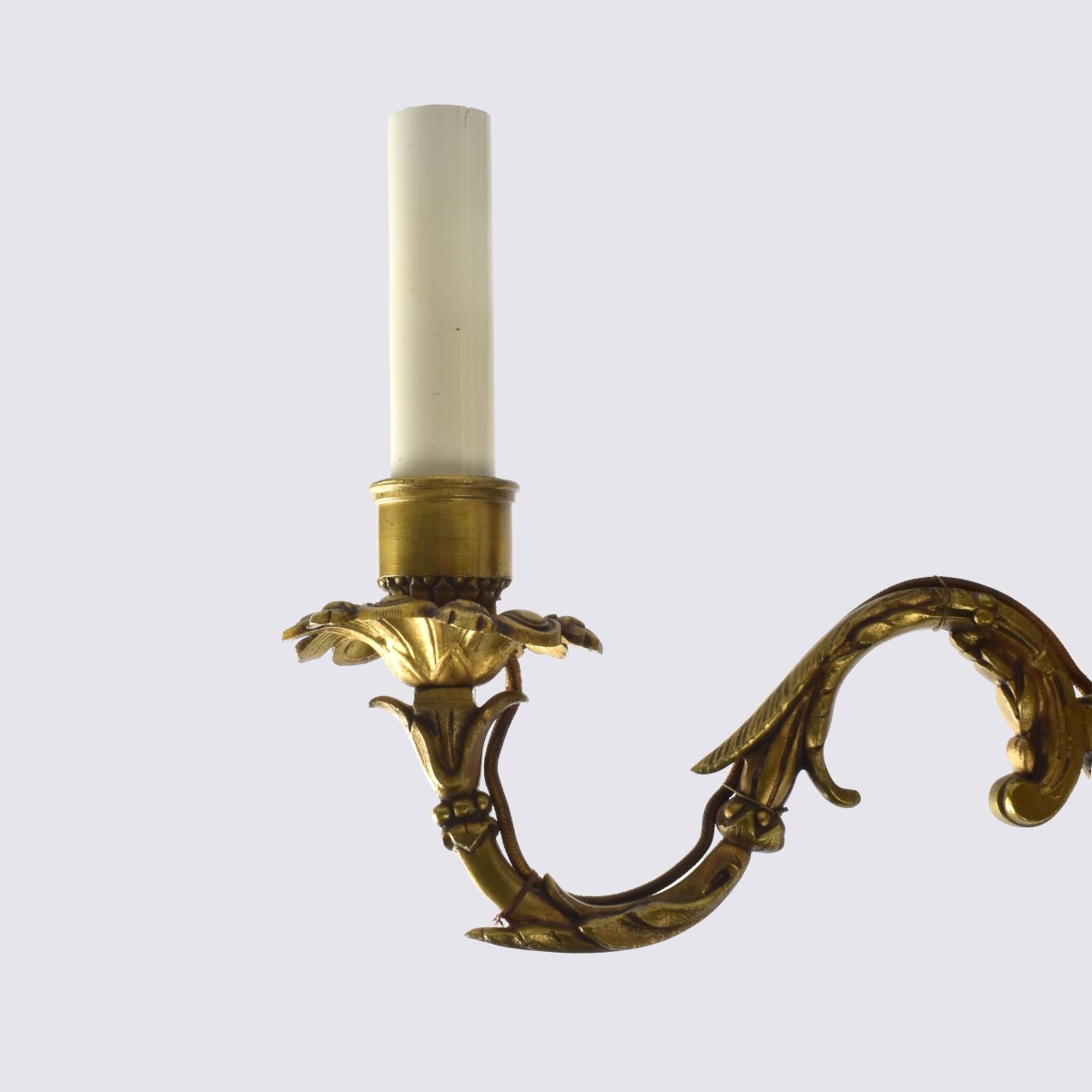 Pair of Sevres Porcelain & Bronze Sconces