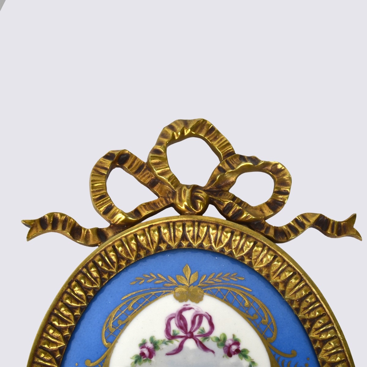 Pair of Sevres Porcelain & Bronze Sconces