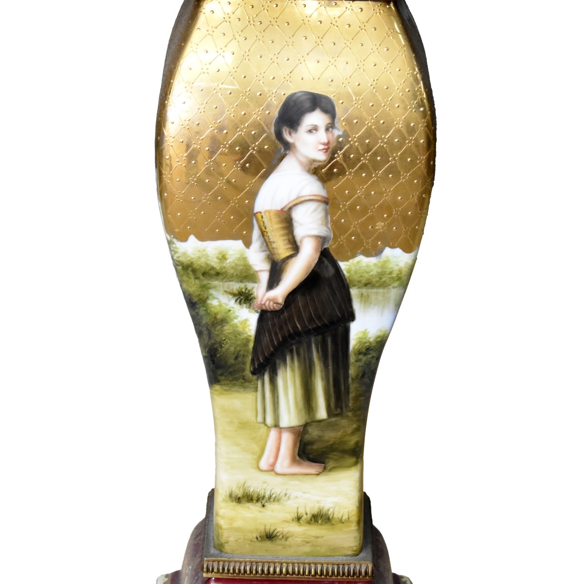 Pr 20C Limoges Sevres Style Porcelain Pedestals