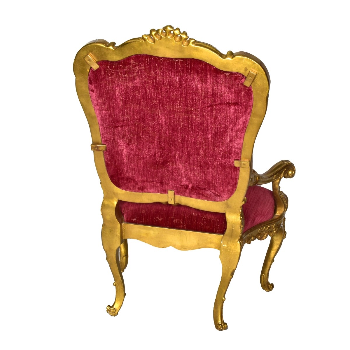 Louis XV-style Carved Gilt Wood Chair