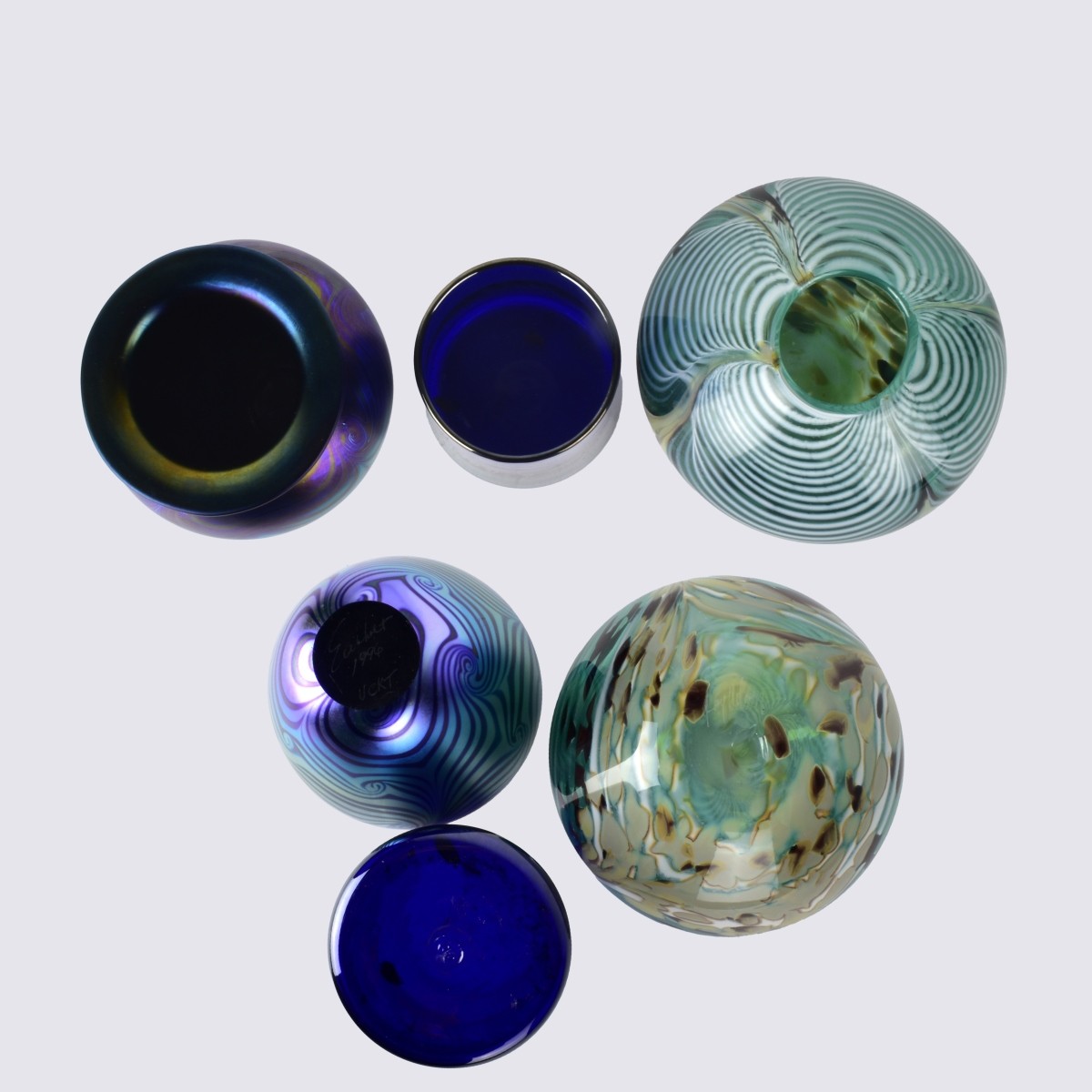 Three Vintage Art Glass Tableware