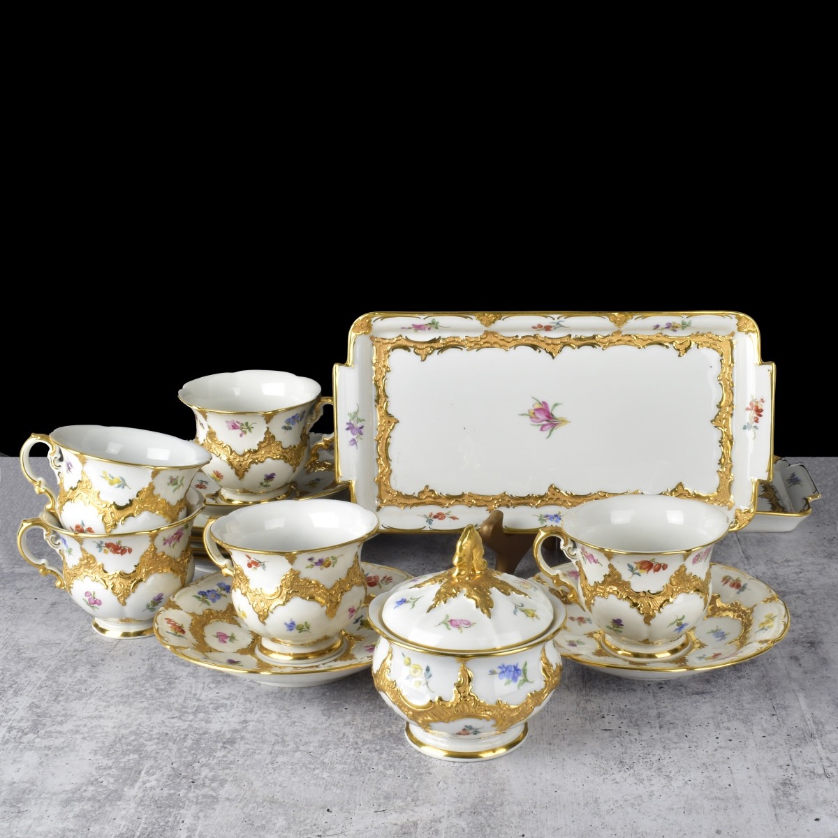 Meissen Porcelain Partial Service