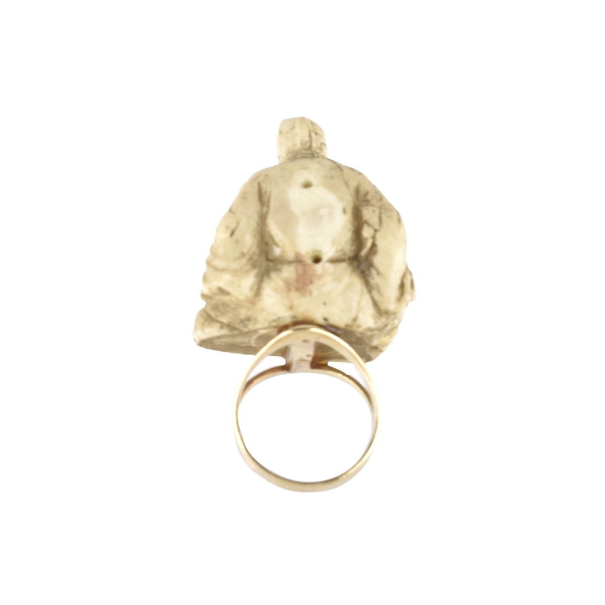 Japanese Netsuke and 14K Ring