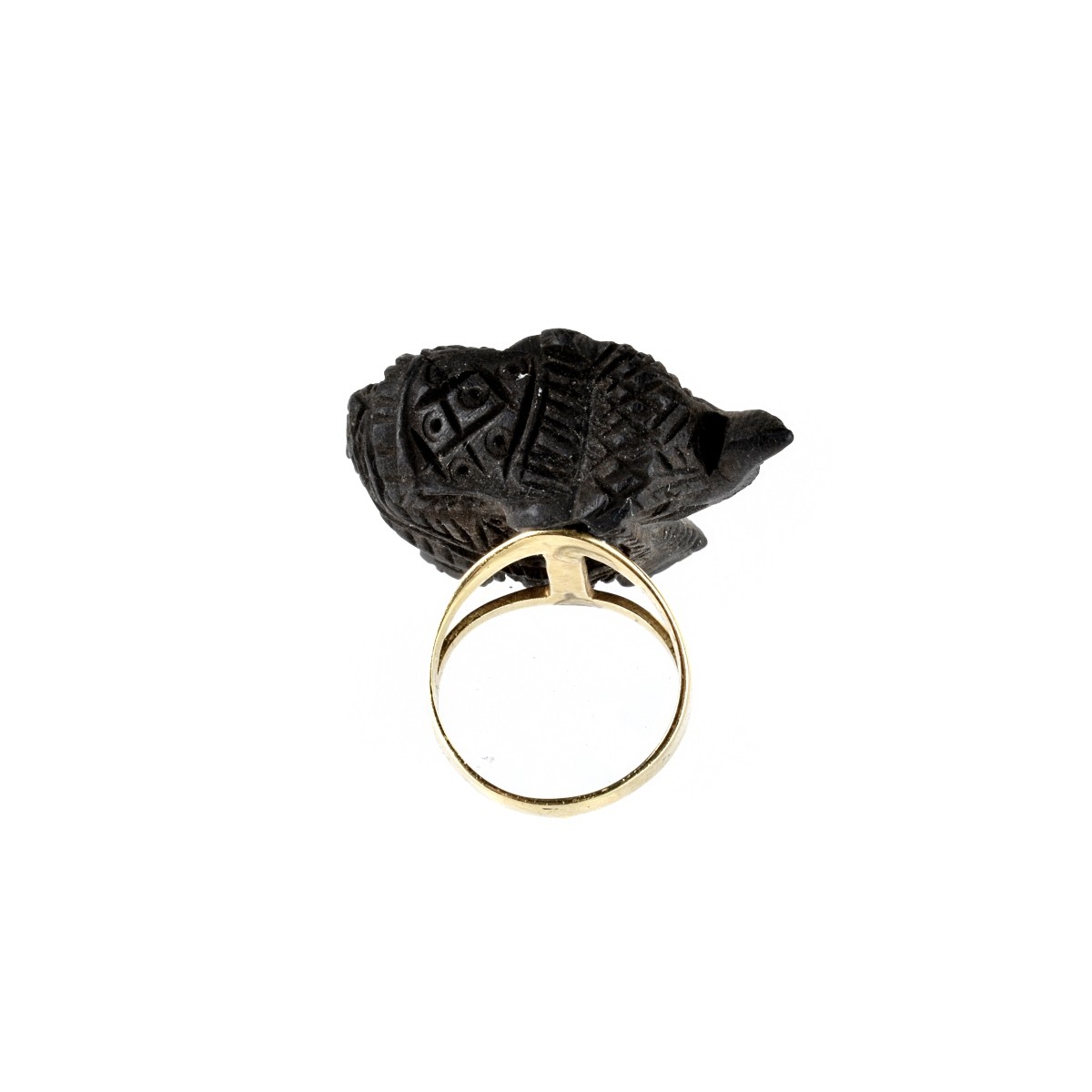 Ebony and 14K Ring