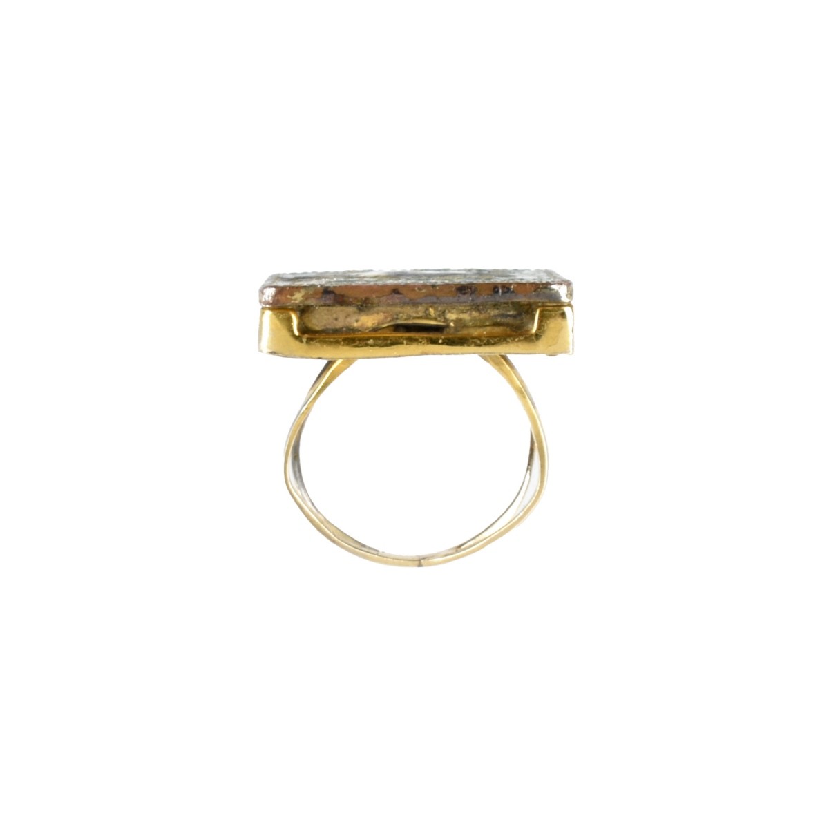 Enamel and 14K Ring