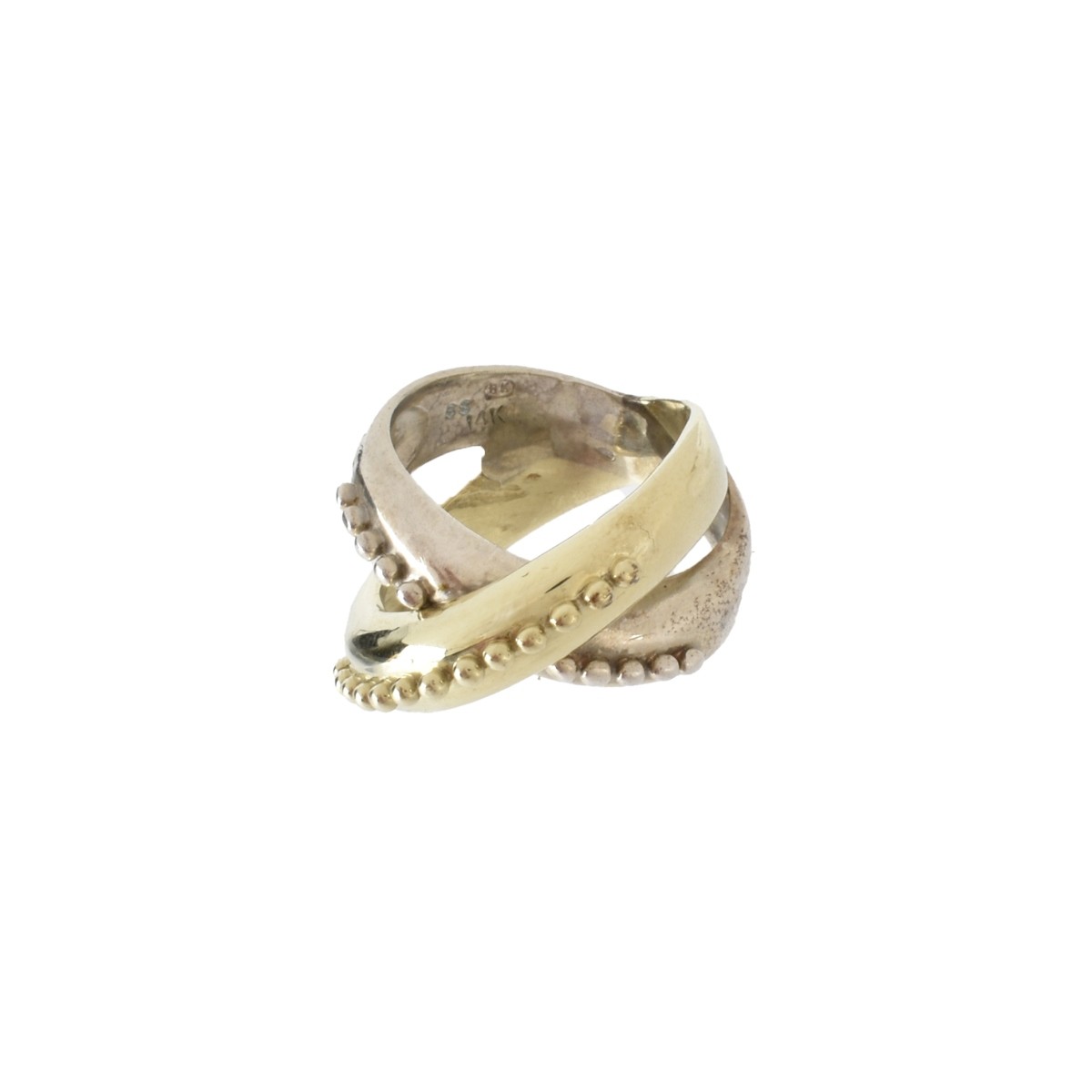 14K and Sterling Ring