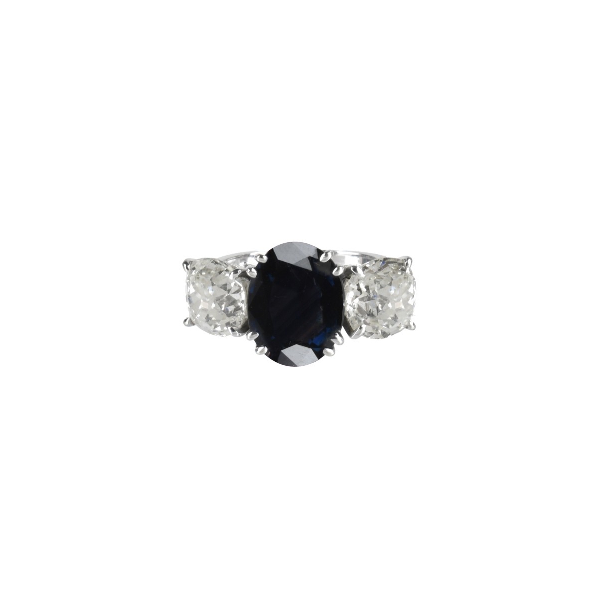 Sapphire, Diamond and 18K Ring