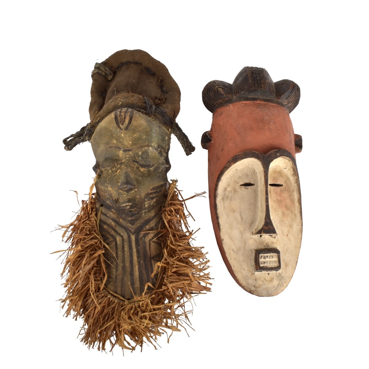 Two African Carved Masks