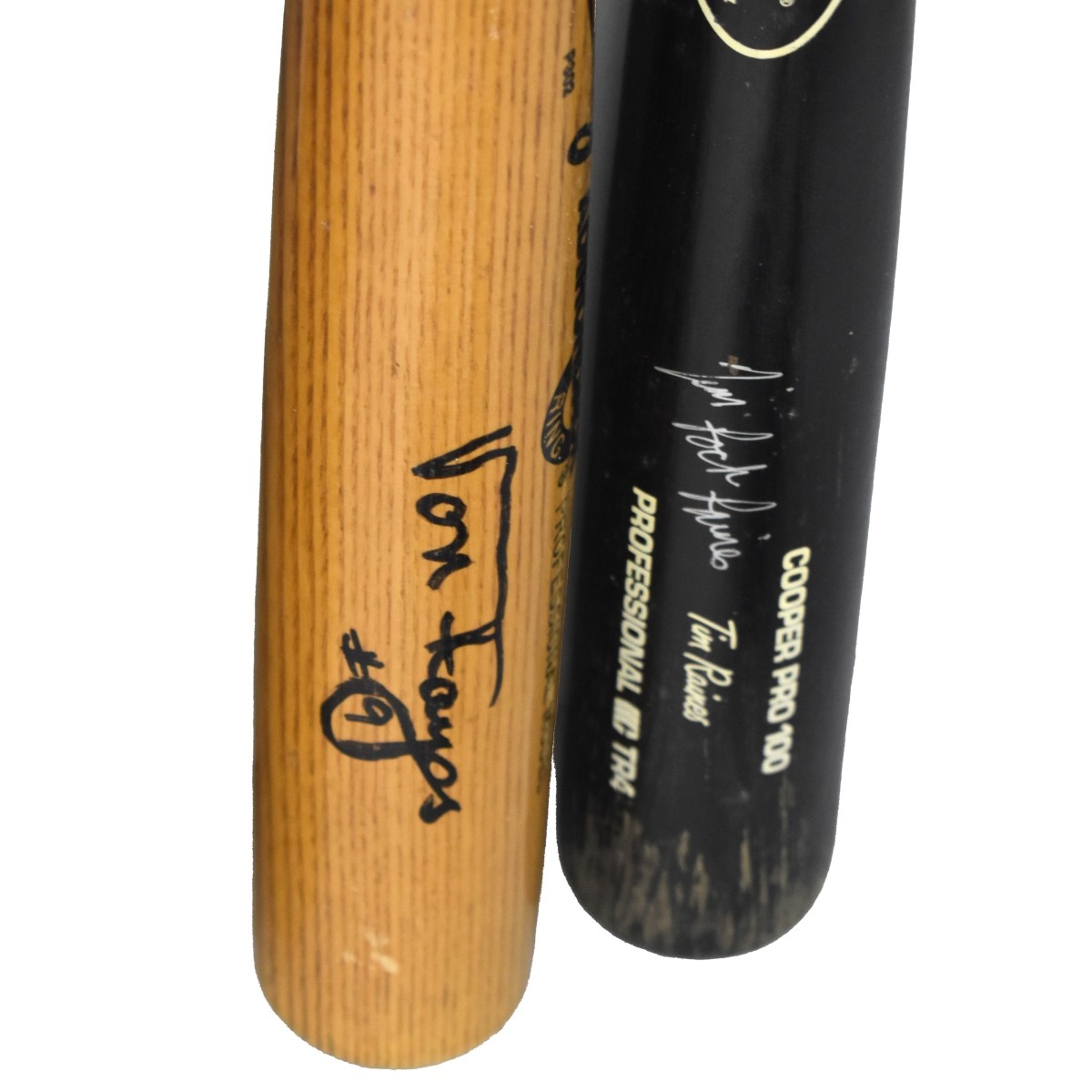 Three Baseball Bats two signed