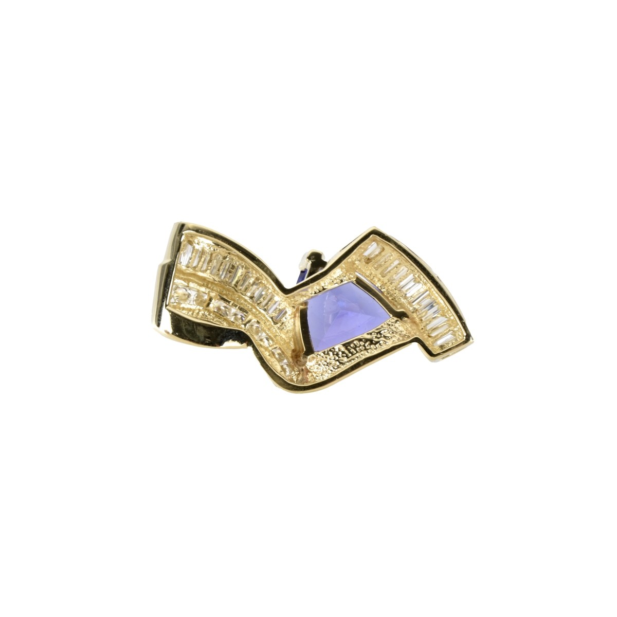 Tanzanite, Diamond and 14K Pendant