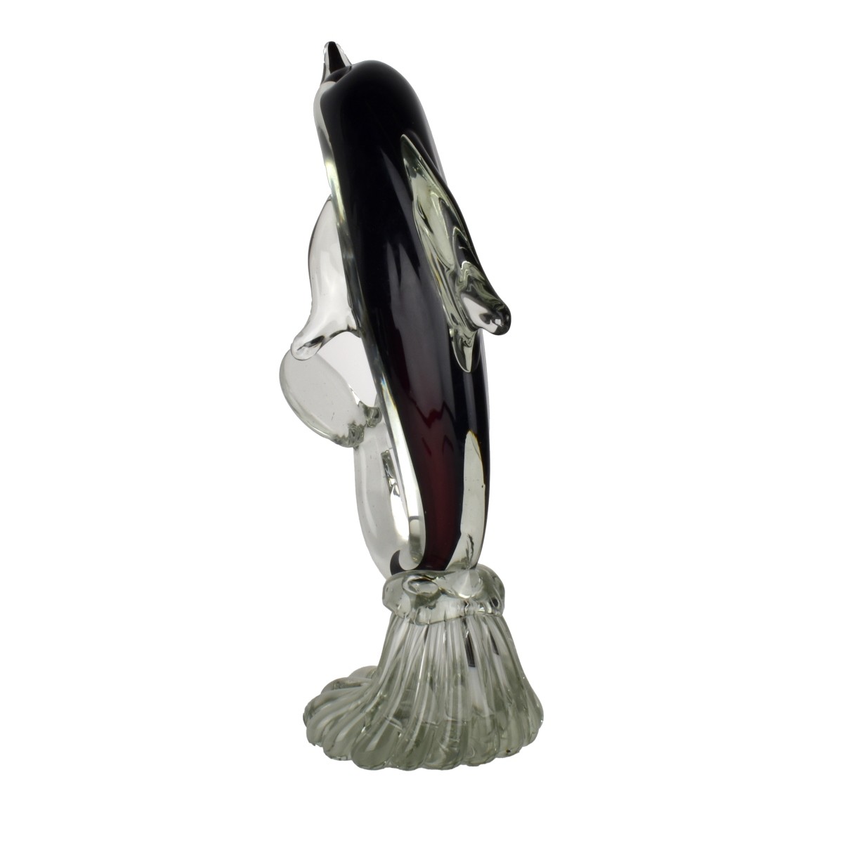 Murano Glass Dolphin Figurine.