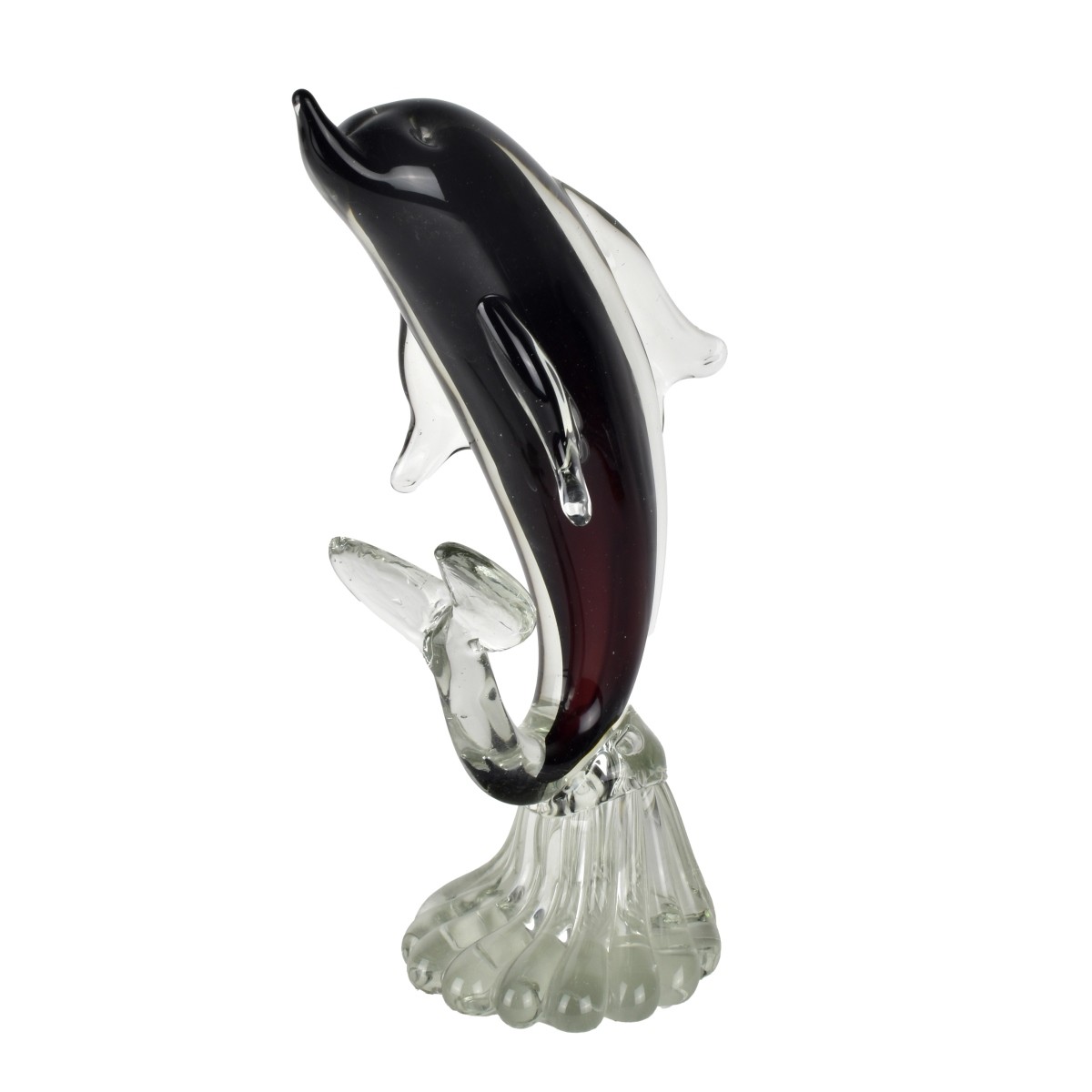 Murano Glass Dolphin Figurine.