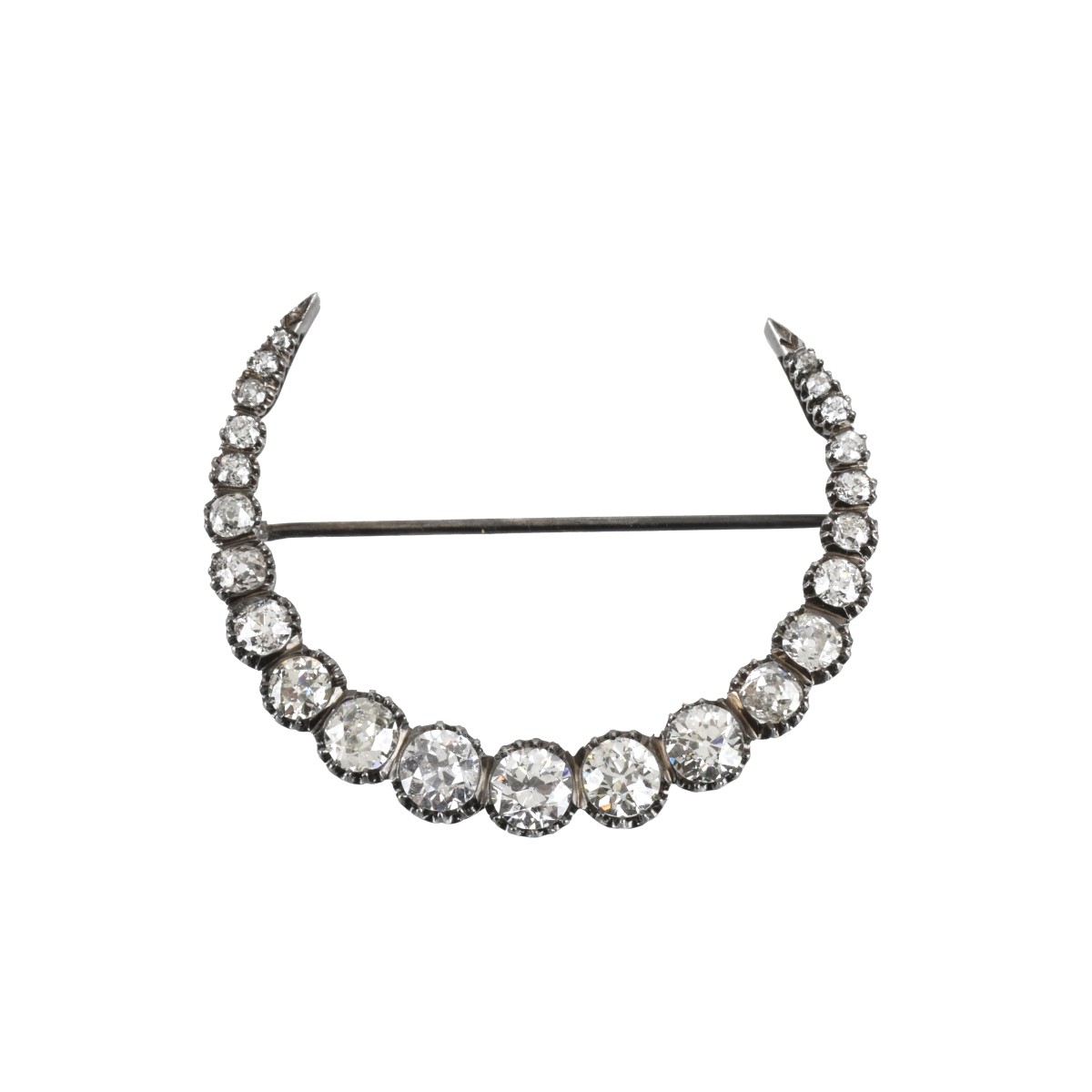 Diamond and Platinum Brooch