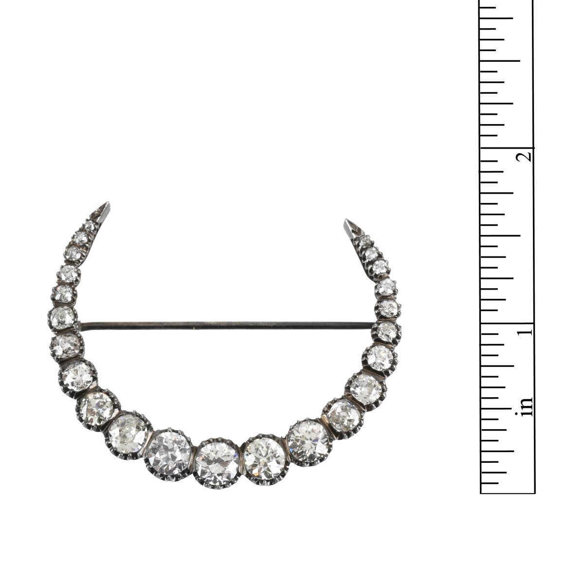 Diamond and Platinum Brooch